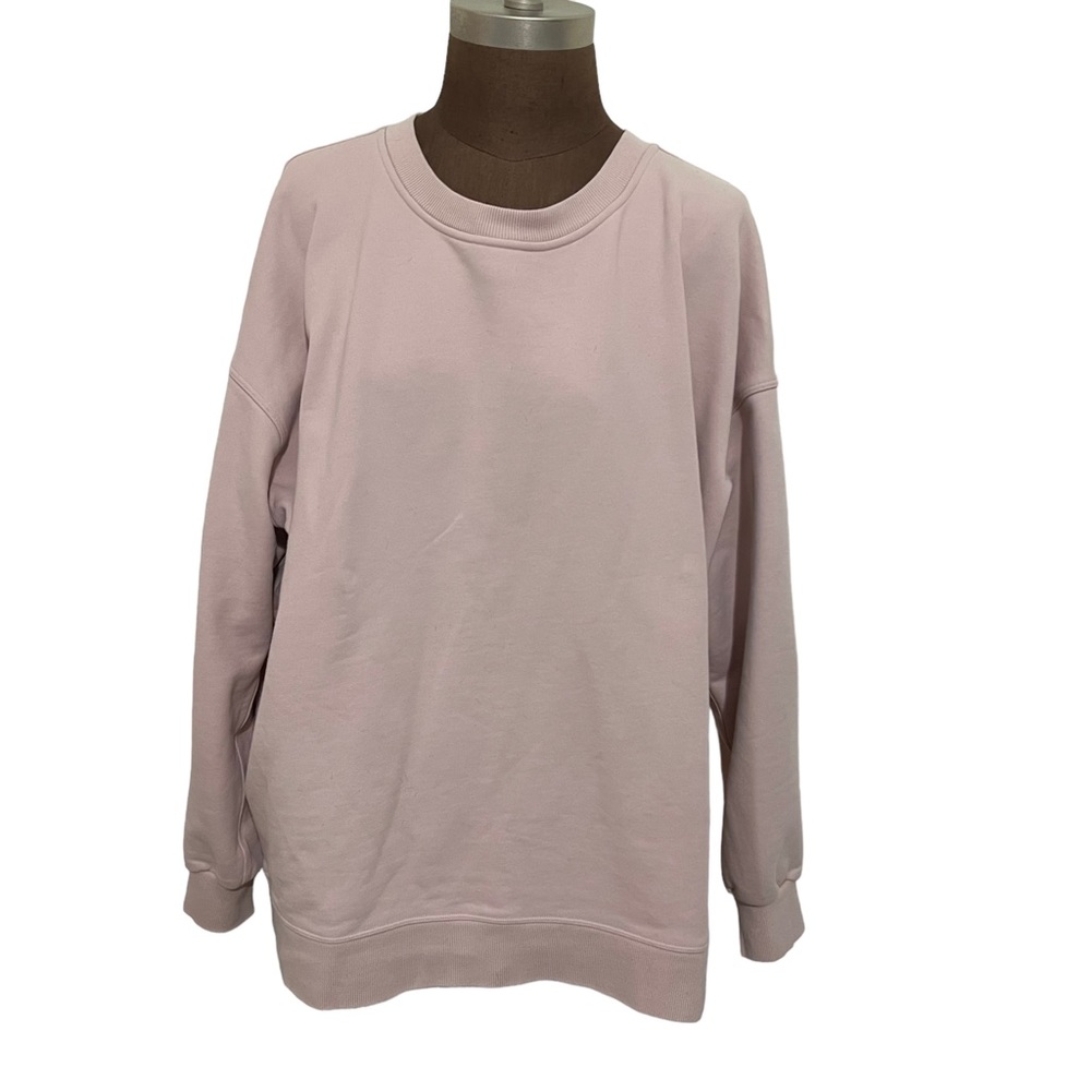 Lululemon Perfectly Oversized Crew Feather Pink Mist Size 12